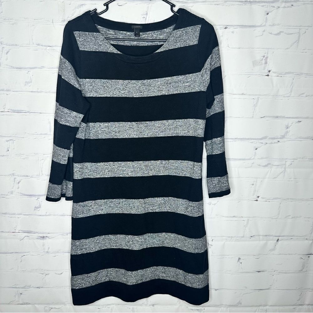 J. Crew small black & gray dress